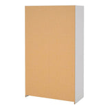 Wooden Wardrobe Open Mobile With Grey Textile Curtain - Uppsala