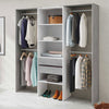 Wooden Wardrobe Open With 2 Drawers - Granby