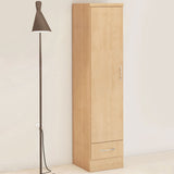 Wooden Wardrobe With 1 Door And 1 Drawer - Nevada