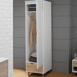 Wooden Wardrobe With 1 Door And 1 Drawer - Stockholm