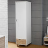 Wooden Wardrobe With 1 Door And 1 Drawer - Stockholm