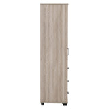 Wooden Wardrobe With 1 Door And 3 Drawers - Oliver