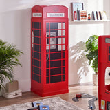 Wooden Wardrobe With 1 Door - Telephone Box