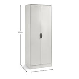 Wooden Wardrobe With 2 Doors - Alba