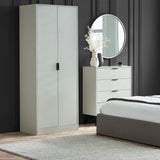 Wooden Wardrobe With 2 Doors - Alba