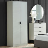 Wooden Wardrobe With 2 Doors - Alba