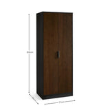 Wooden Wardrobe With 2 Doors - Alba