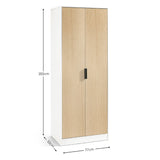 Wooden Wardrobe With 2 Doors - Alba