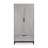 Wooden Wardrobe With 2 Doors And 1 Drawer - Bali