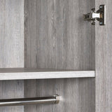 Wooden Wardrobe With 2 Doors And 1 Drawer - Bali