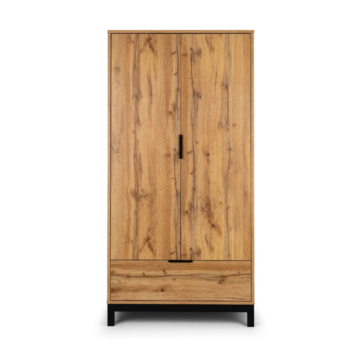 Wooden Wardrobe With 2 Doors And 1 Drawer - Bali