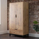 Wooden Wardrobe With 2 Doors And 1 Drawer - Bali