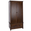 Wooden Wardrobe With 2 Doors And 1 Drawer - Boston