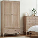 Wooden Wardrobe With 2 Doors And 1 Drawer - Camille