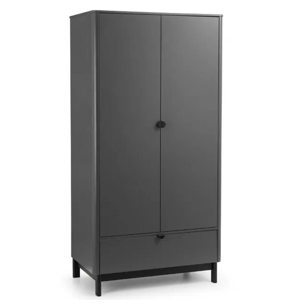 Wooden Wardrobe With 2 Doors And 1 Drawer - Chloe