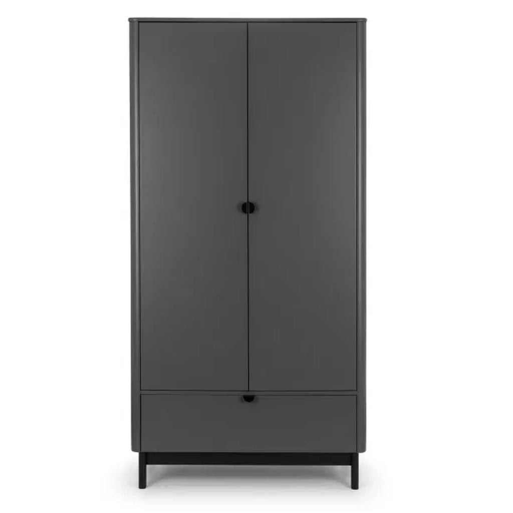 Wooden Wardrobe With 2 Doors And 1 Drawer - Chloe