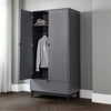 Wooden Wardrobe With 2 Doors And 1 Drawer - Chloe