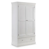 Wooden Wardrobe With 2 Doors And 1 Drawer - Clermont