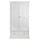 Wooden Wardrobe With 2 Doors And 1 Drawer - Clermont