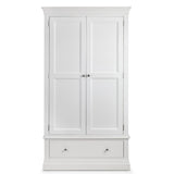 Wooden Wardrobe With 2 Doors And 1 Drawer - Clermont