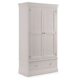 Wooden Wardrobe With 2 Doors And 1 Drawer - Clermont