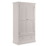 Wooden Wardrobe With 2 Doors And 1 Drawer - Clermont
