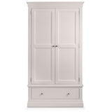 Wooden Wardrobe With 2 Doors And 1 Drawer - Clermont