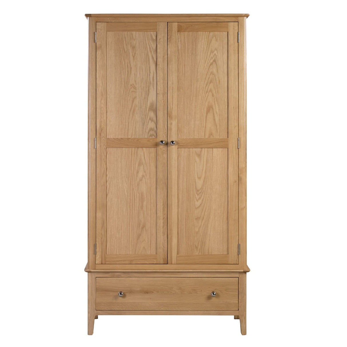 Wooden Wardrobe With 2 Doors And 1 Drawer - Cotswold