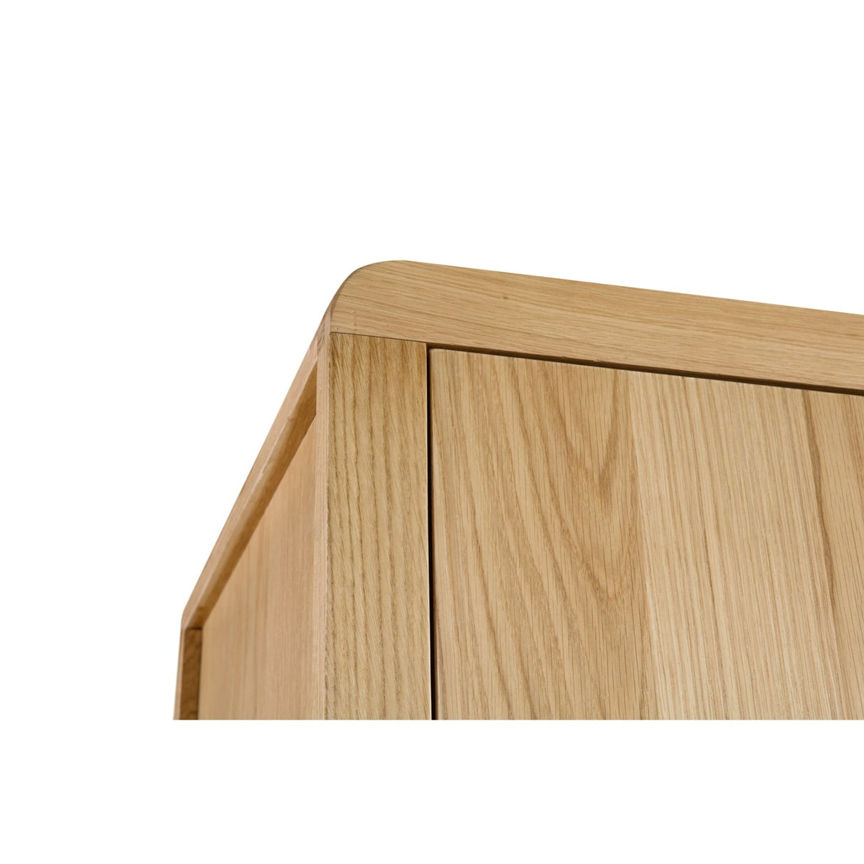 Wooden Wardrobe With 2 Doors And 1 Drawer - Curve