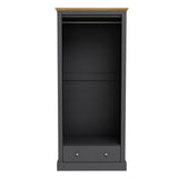 Wooden Wardrobe With 2 Doors And 1 Drawer - Devon