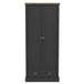 Wooden Wardrobe With 2 Doors And 1 Drawer - Devon
