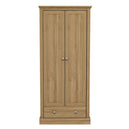 Wooden Wardrobe With 2 Doors And 1 Drawer - Devon