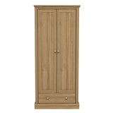 Wooden Wardrobe With 2 Doors And 1 Drawer - Devon