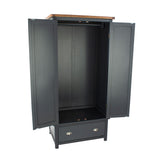 Wooden Wardrobe With 2 Doors And 1 Drawer - Dunkeld