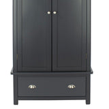 Wooden Wardrobe With 2 Doors And 1 Drawer - Dunkeld