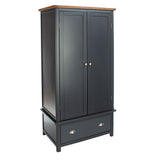 Wooden Wardrobe With 2 Doors And 1 Drawer - Dunkeld