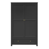 Wooden Wardrobe With 2 Doors And 1 Drawer - Ives