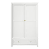 Wooden Wardrobe With 2 Doors And 1 Drawer - Ives