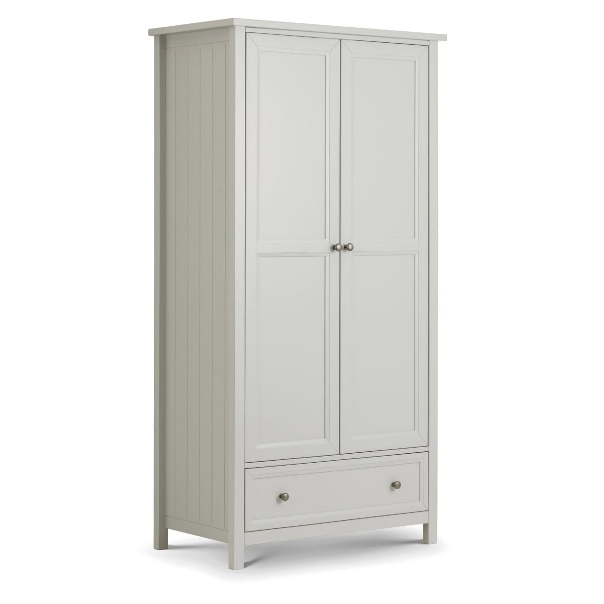Wooden Wardrobe With 2 Doors And 1 Drawer - Maine