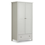 Wooden Wardrobe With 2 Doors And 1 Drawer - Maine