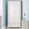 Wooden Wardrobe With 2 Doors And 1 Drawer - Maine