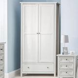 Wooden Wardrobe With 2 Doors And 1 Drawer - Maine