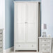 Wooden Wardrobe With 2 Doors And 1 Drawer - Maine