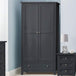 Wooden Wardrobe With 2 Doors And 1 Drawer - Maine