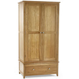 Wooden Wardrobe With 2 Doors And 1 Drawer - Mallory