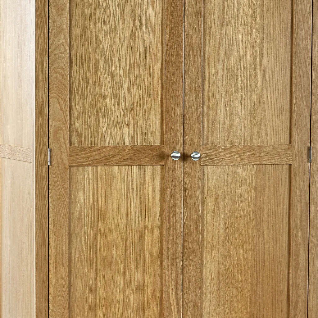 Wooden Wardrobe With 2 Doors And 1 Drawer - Mallory