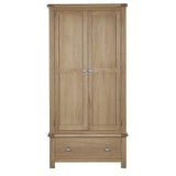 Wooden Wardrobe With 2 Doors And 1 Drawer - Memphis