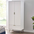 Wooden Wardrobe With 2 Doors And 1 Drawer - Murano
