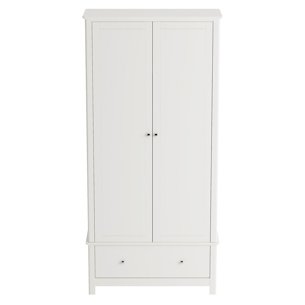 Wooden Wardrobe With 2 Doors And 1 Drawer - Nairn