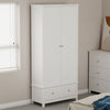 Wooden Wardrobe With 2 Doors And 1 Drawer - Nairn